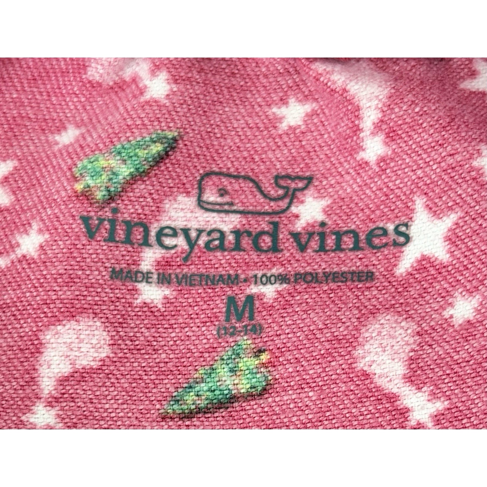 Vineyard Vines Boys Pajama Pants M 12 14 Red Navy White Elastic Waist Christmas — image 6 of 8